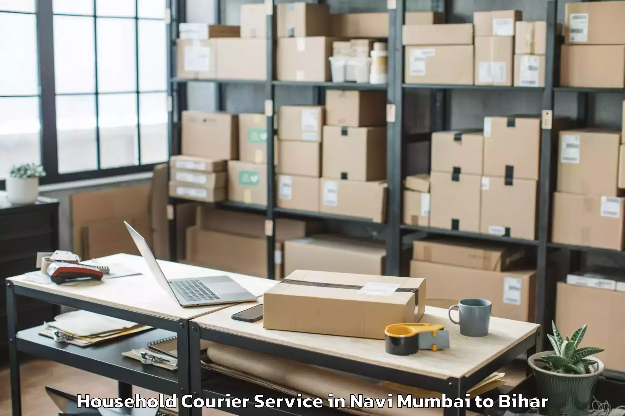 Easy Navi Mumbai to Mohammadpur Household Courier Booking